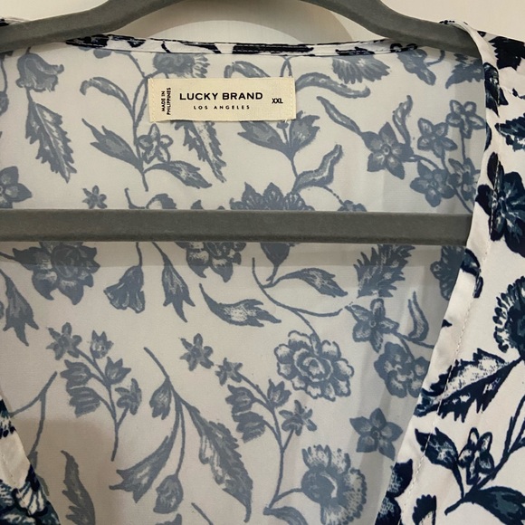 NWT Lucky Brand Long Sleeve Surplice V-Neck Blouse, XXL - Picture 10 of 10